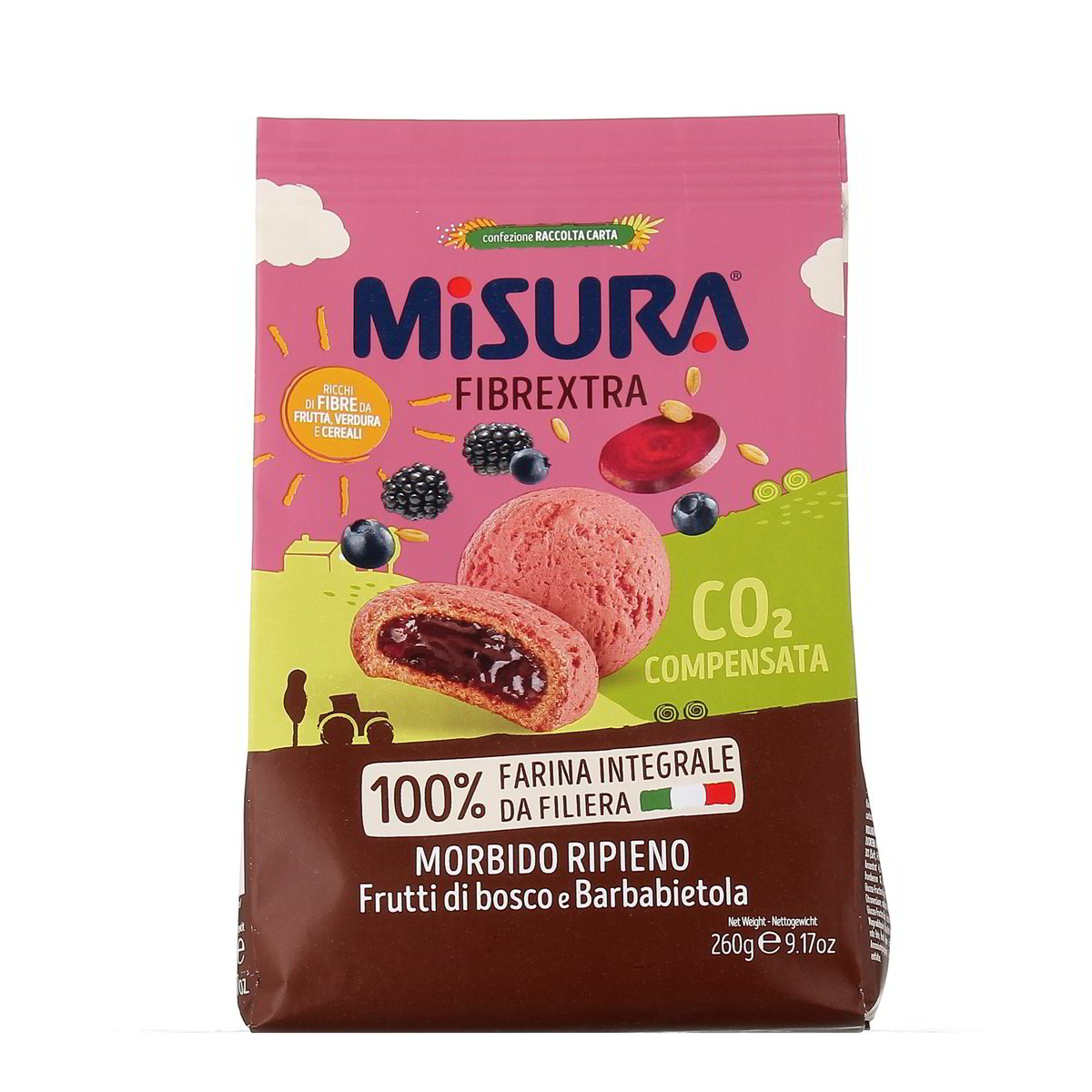 Misura Fibrextra Morbido Ripieno Frutti Di Bosco E Barbabietola 260 g