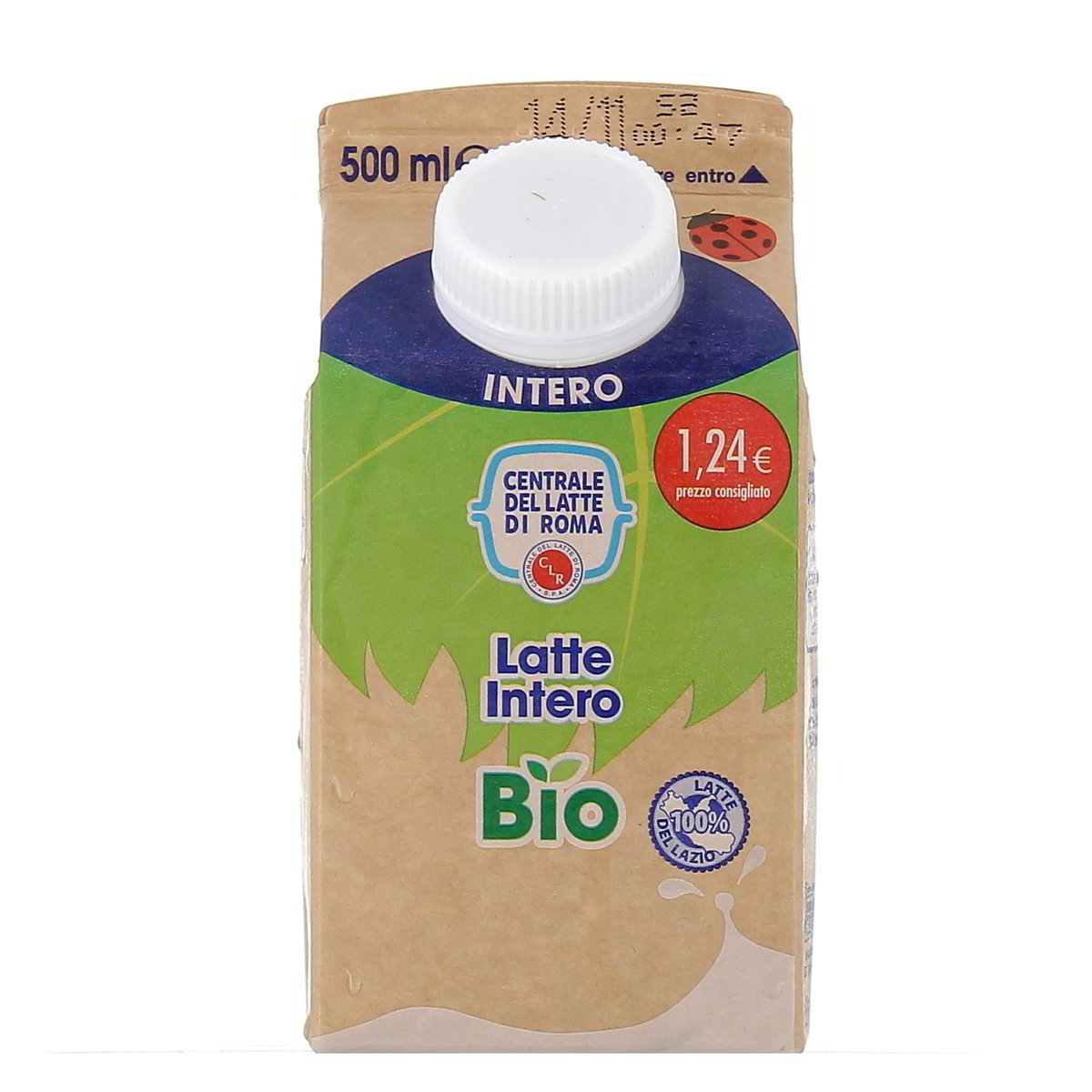 Centrale del Latte di Roma Latte Intero Biologico 500 ml Conservare in frigorifero