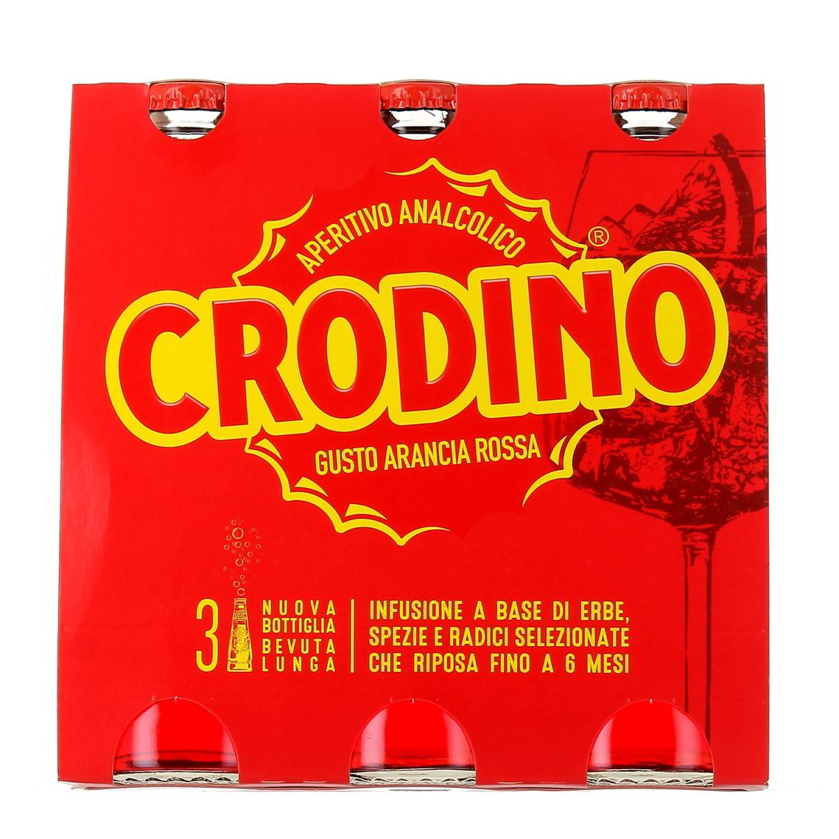 Crodino Aperitivo Analcolico Gusto Arancia Rossa 3x17,5 cl