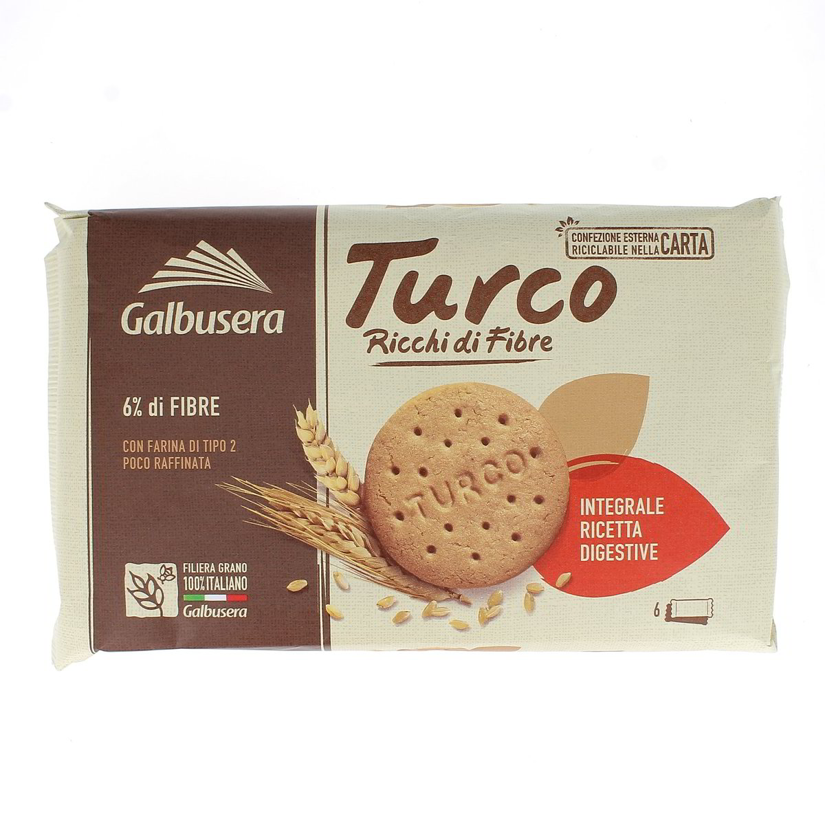 Galbusera FROLLINI TURCO DIGESTIVE RICCHI DI FIBRE x6 400 g