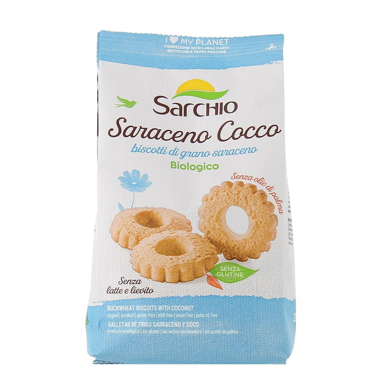 Sarchio Biscotti Di Grano Saraceno E Cocco Bio 200 g