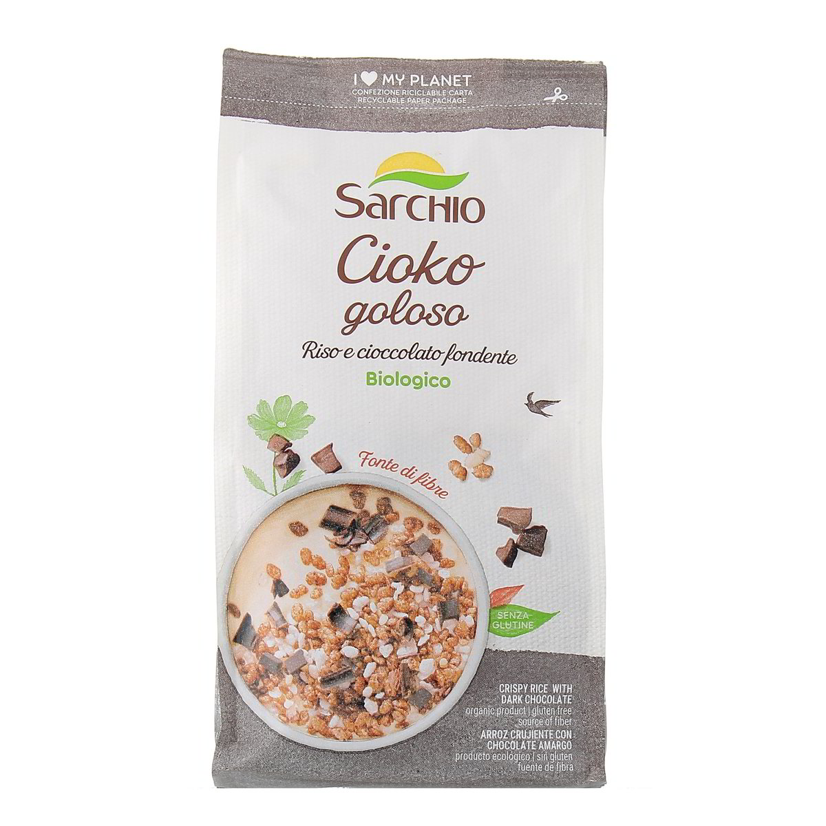 Sarchio Cioko Goloso Riso E Cioccolato Fondente Bio 200 g