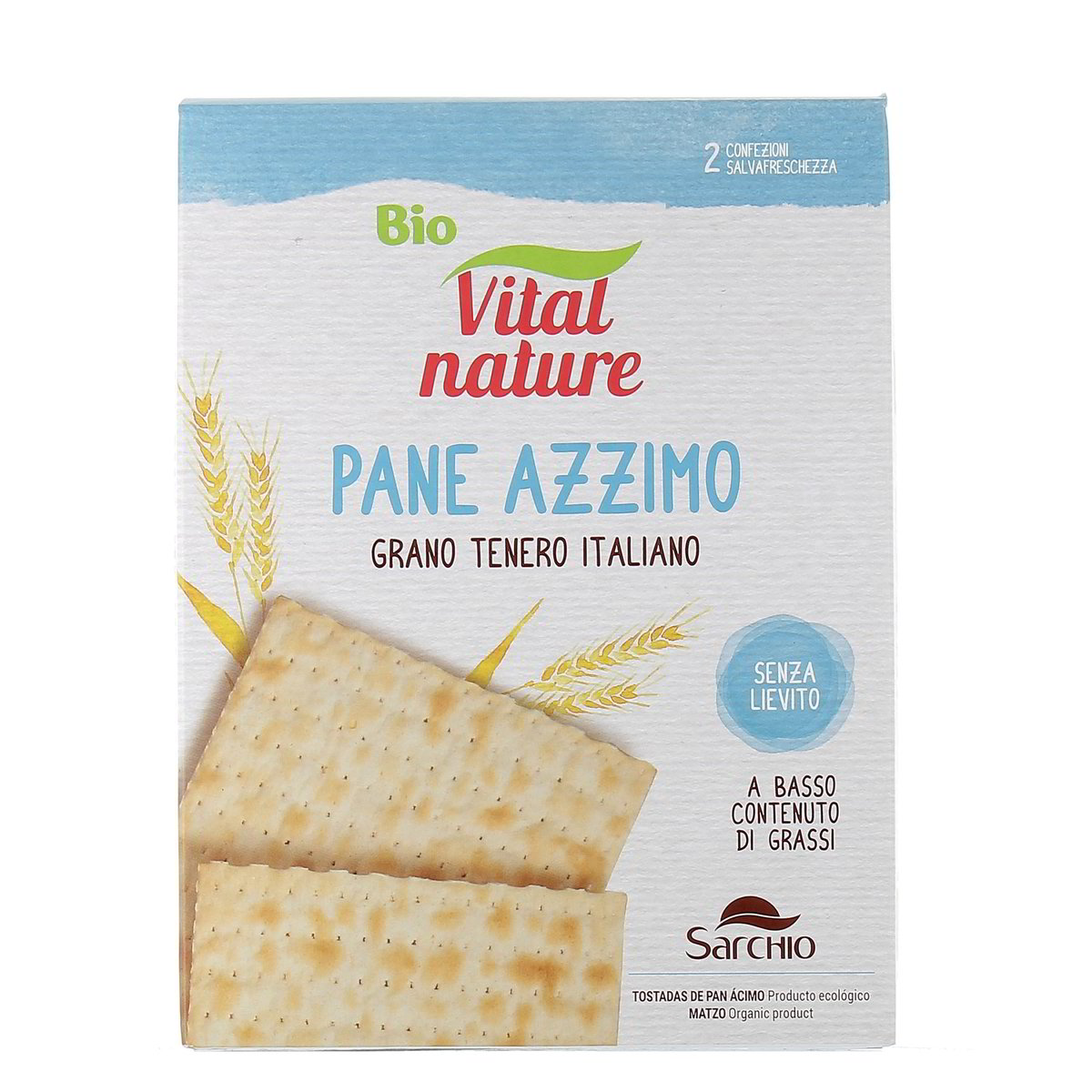 Sarchio Vital Nature Pane Azzimo Di Grano Tenero Italiano Bio 220 g