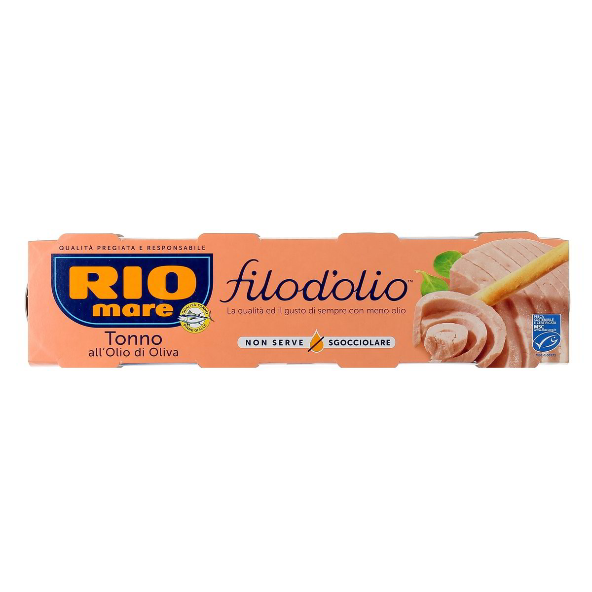 RIO Mare Filo D'olio Tonno All'olio Di Oliva 4x65 g - sgocciolato 4x52 g