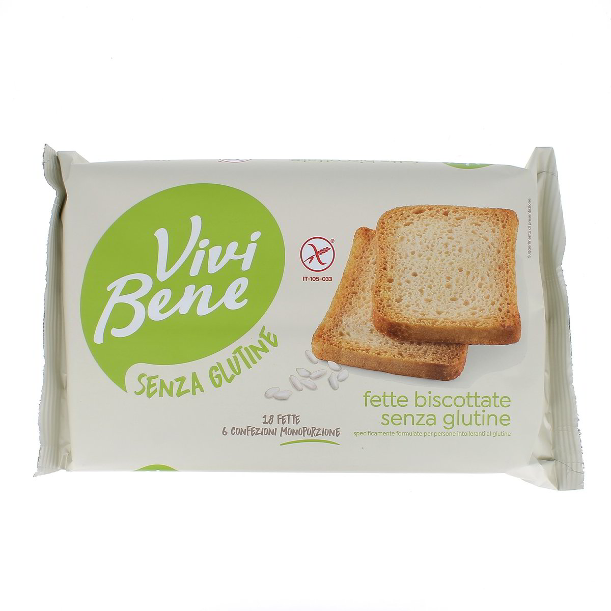 Vivi Bene FETTE BISCOTTATE SENZA GLUTINE x6 225 g