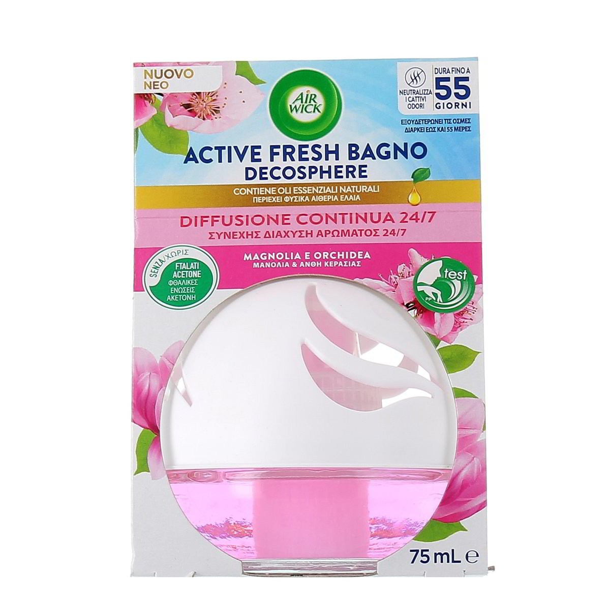 AIR Wick Active Fresh Bagno Decosphere Magnolia E Orchidea 75 ml