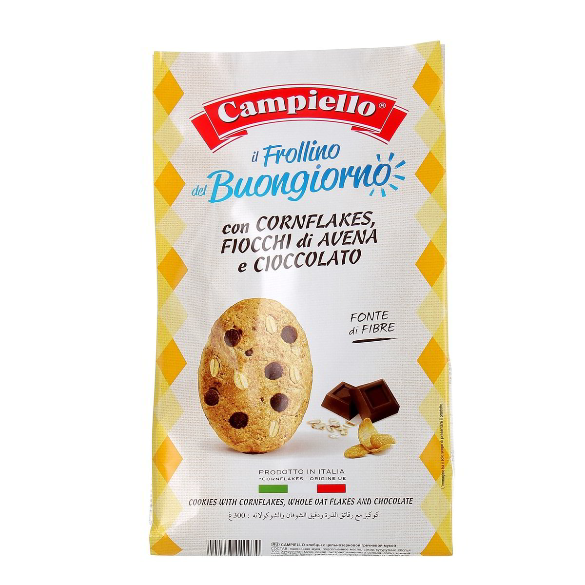 Campiello Il Frollino Del Bongiorno Con Cornflakes Fiocchi Di Avena E Cioccolato 300 g