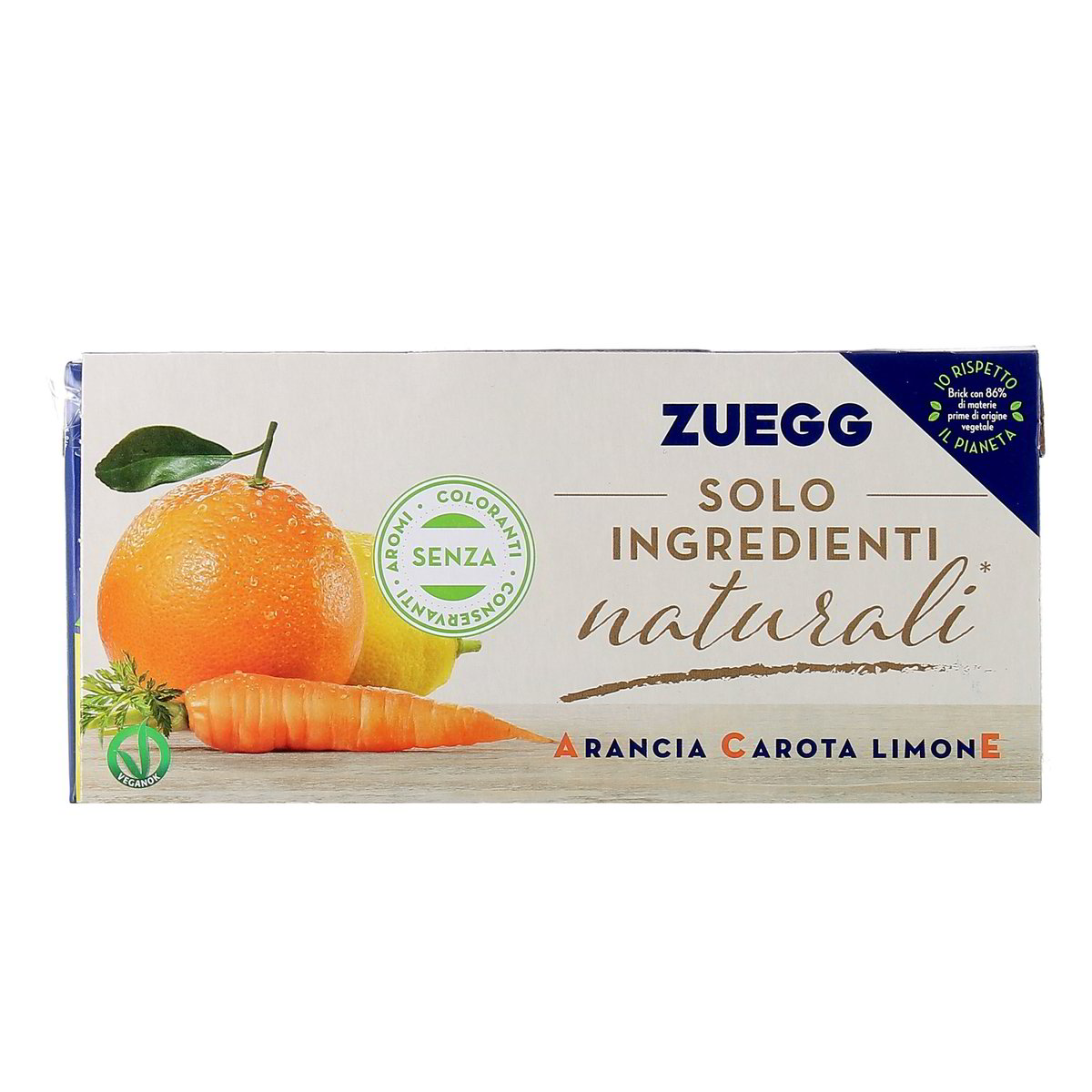 Zuegg Succo Arancia Carota Limone Solo Ingredienti Naturali 3x200 ml