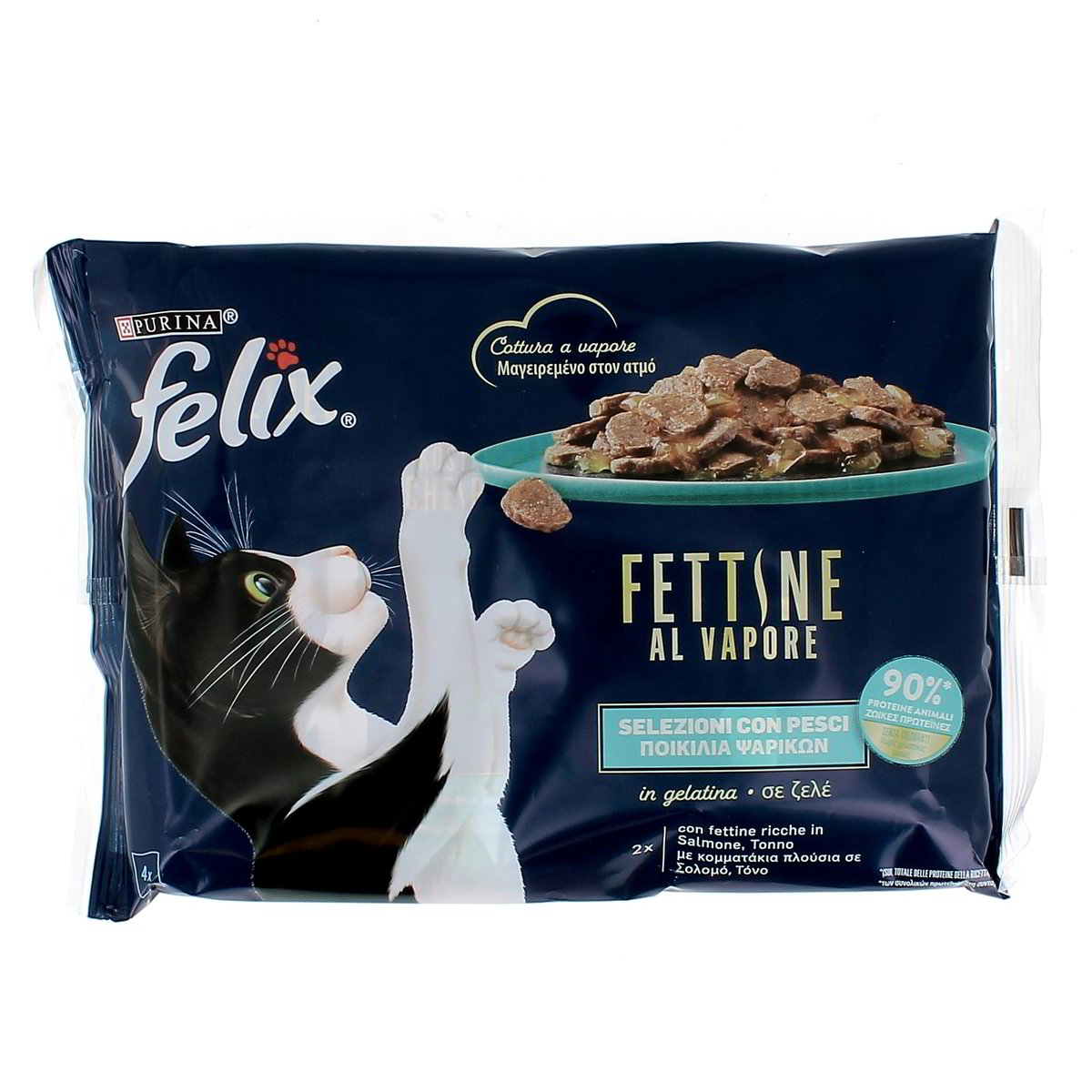 Felix Fettine Al Vapore Selezioni Con Pesce 4x80 g