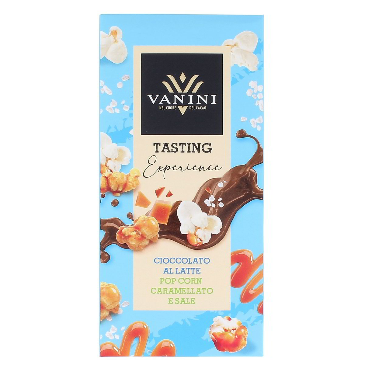 Vanini Tasting Experience Ciccolato Al Latte Pop Corn Caramellato E Sale 75 g