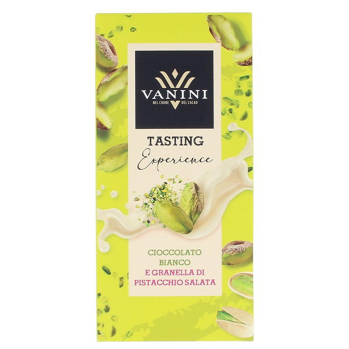 Vanini Tasting Experience Ciccolato Bianco E Granella Di Pistacchi 75 g