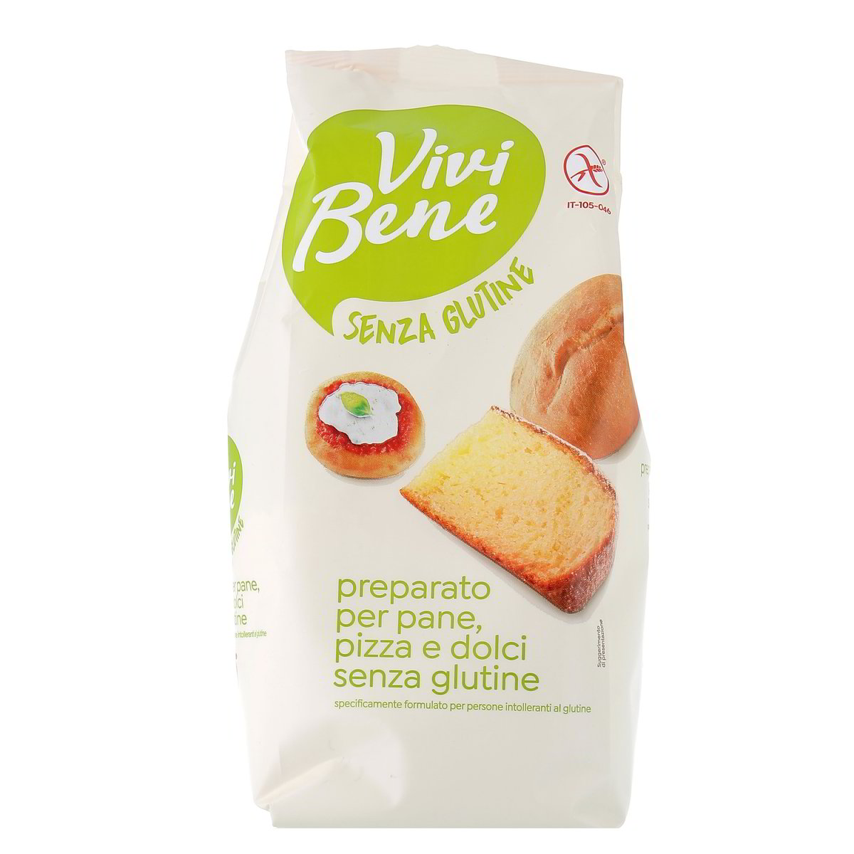 Vivi Bene Preparato Per Pane Pizza E Dolci Senza Glutine 500 g