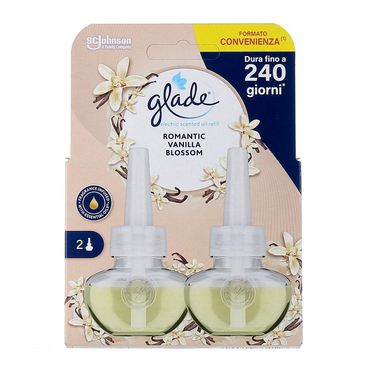 Glade Ricarica Electric Scented Oil Romantic Vanilla Blossom 2x20 ml
