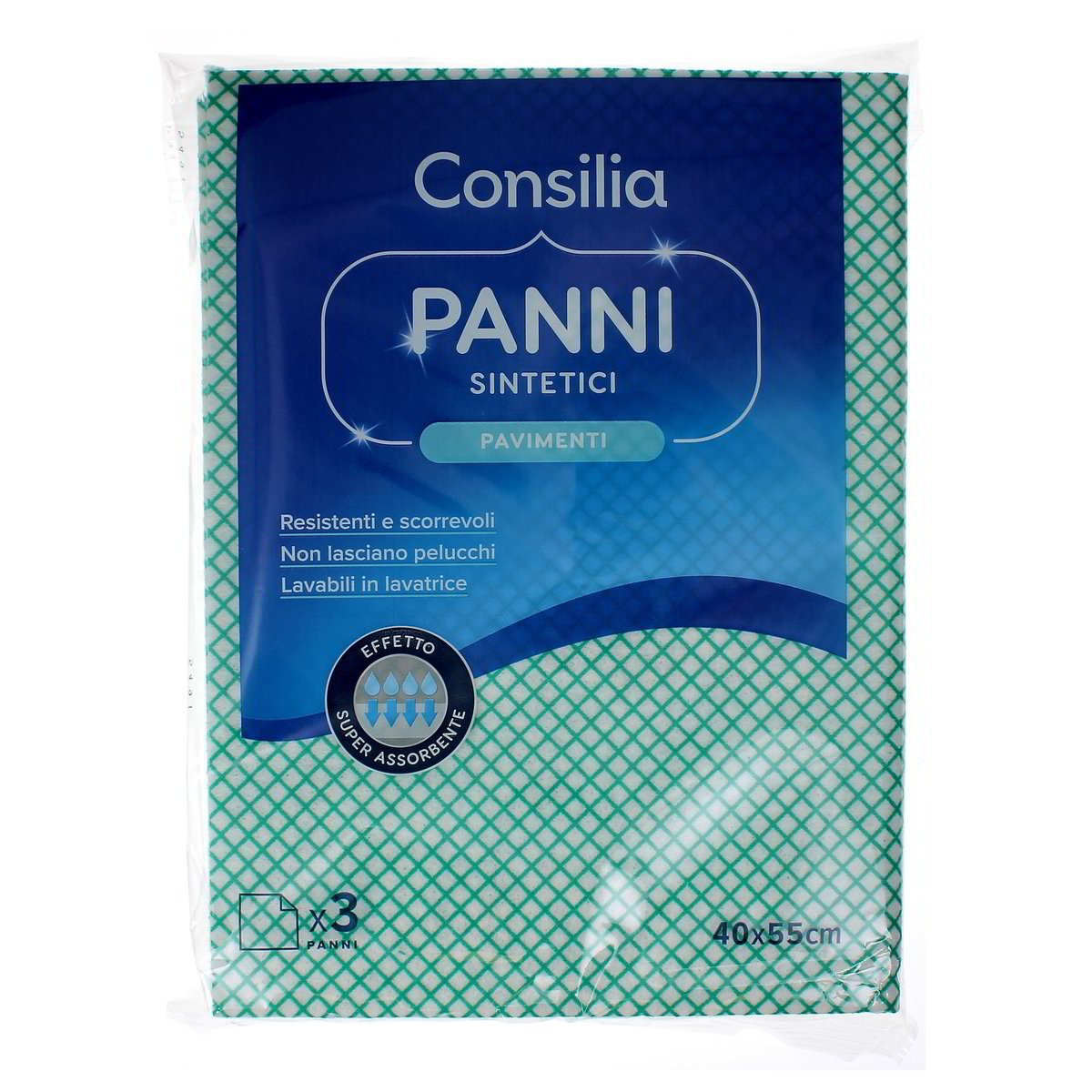 Consilia PANNI PAVIMENTO SINTETICI 40x55 cm 3 pezzi