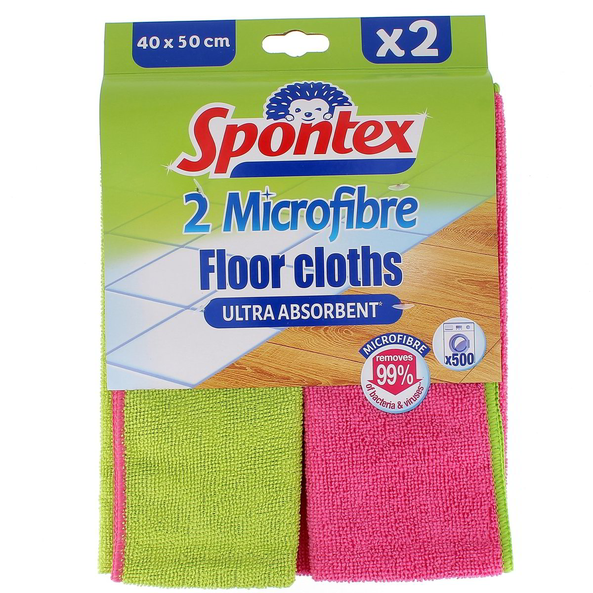 Spontex Panno Pavimenti Microfibre 2 pezzi