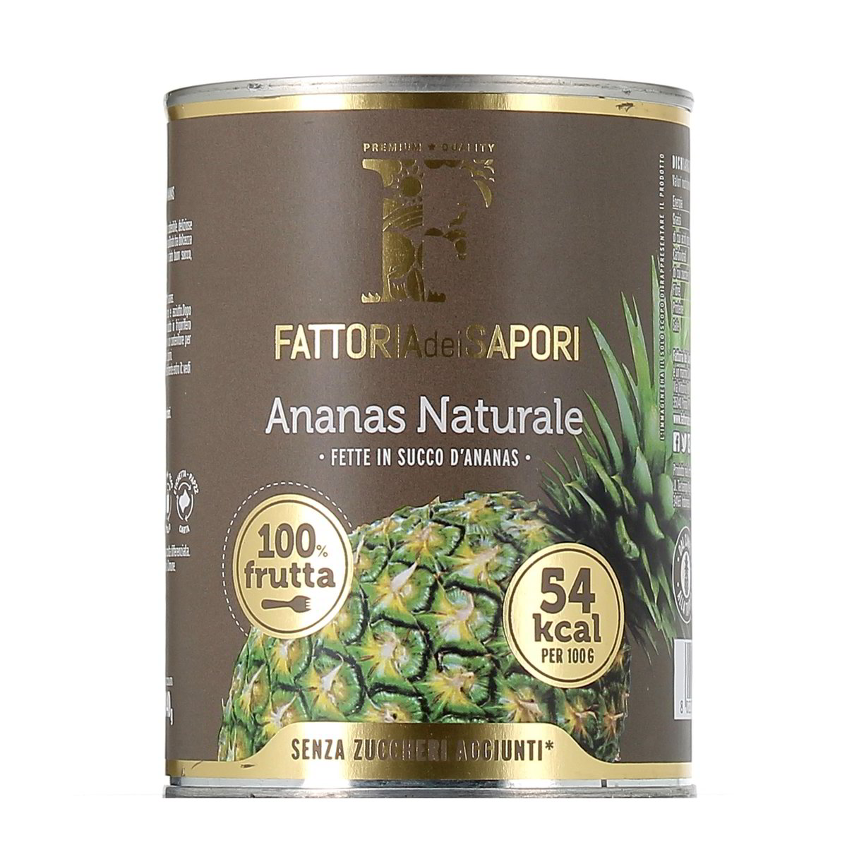 Fattoria dei Sapori Ananas A Fette Al Naturale 565 g - sgocciolato 340 g