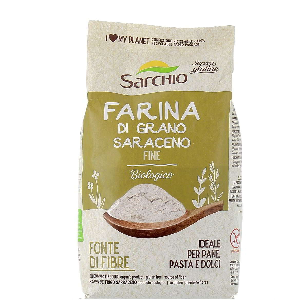Sarchio Farina Di Grano Saraceno Fine Bio 500 g