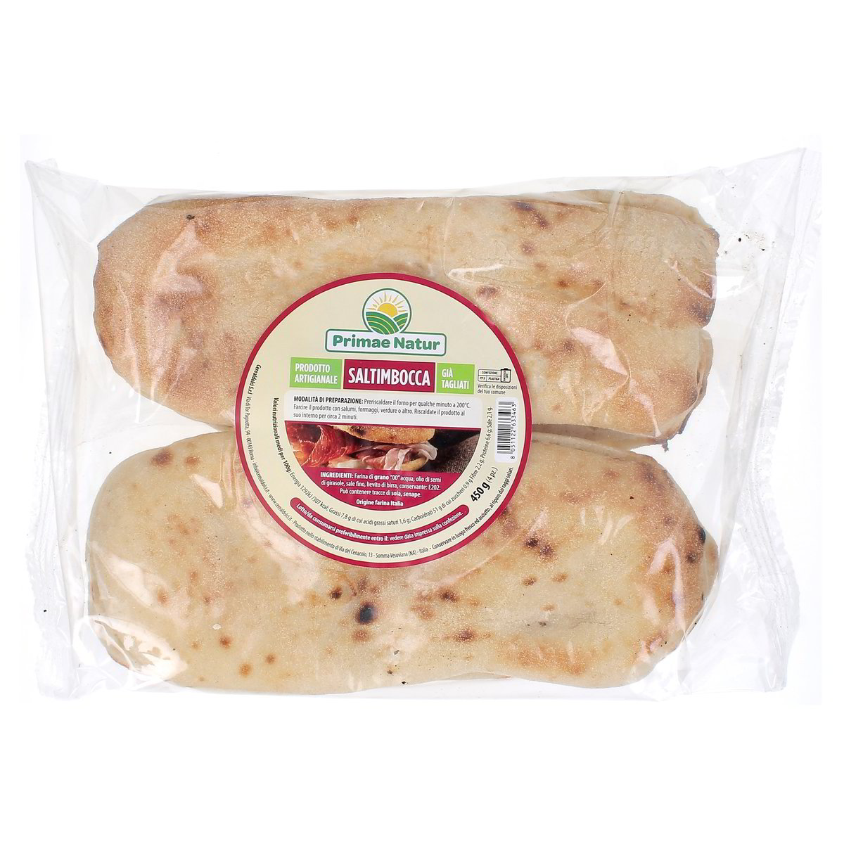 Primae Natur SALTIMBOCCA TAGLIATI x4 450 g