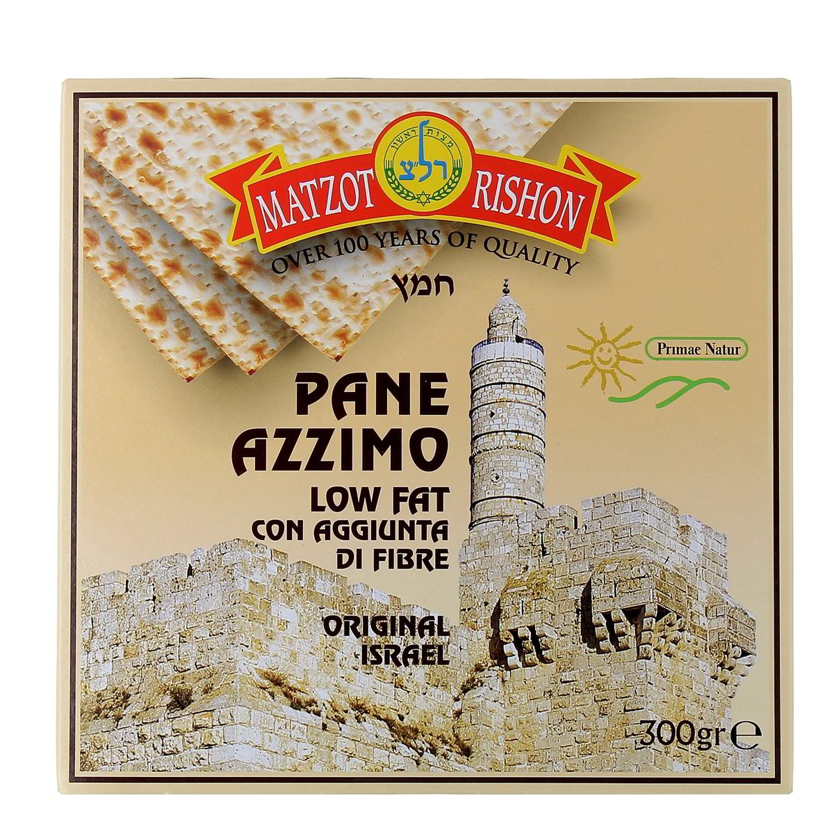 Primae Natur Pane Azzimo Con Aggiunta Di Fibre 300 g