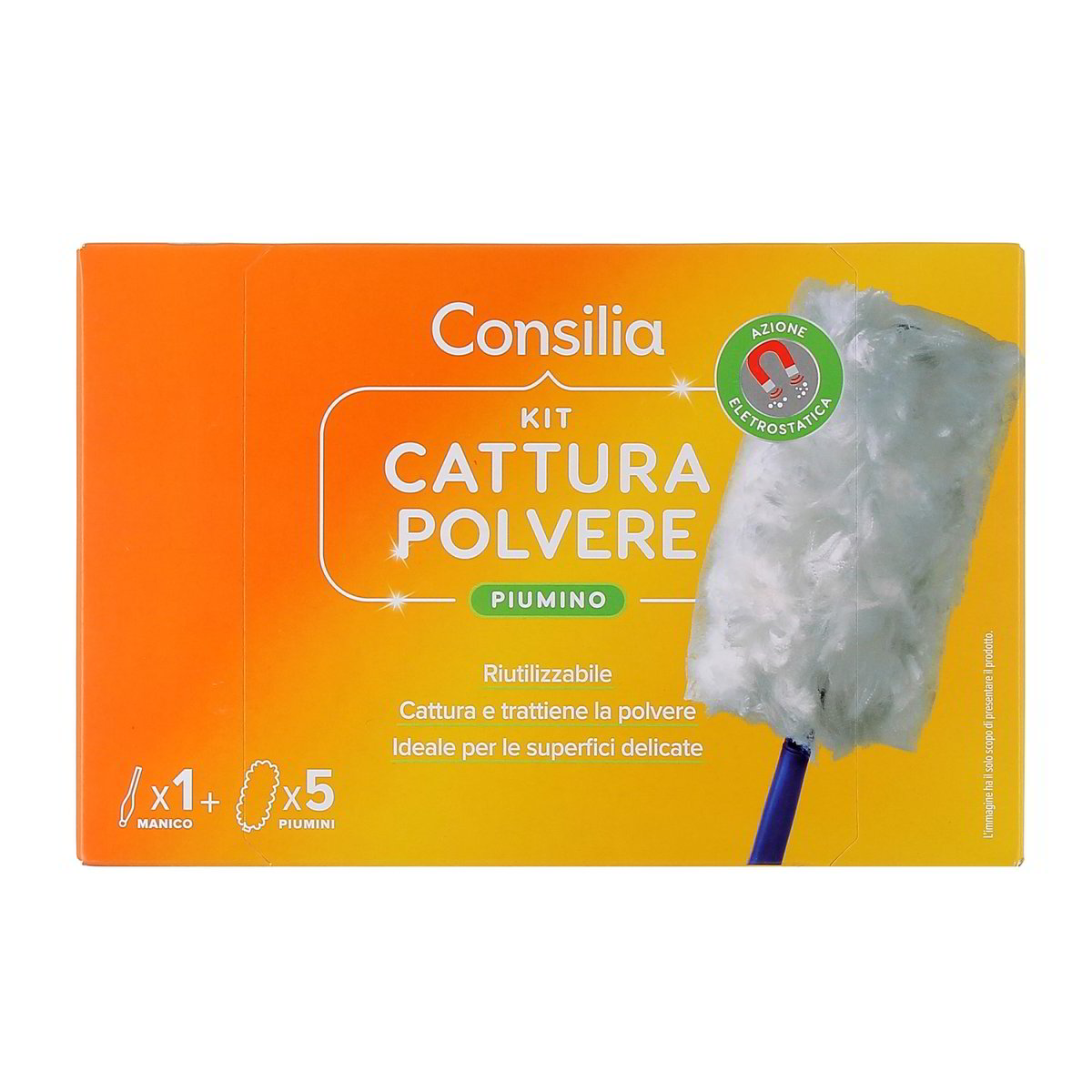 Consilia Piumino Cattura Polvere Kit Con 5 Ricambi 1 pezzo