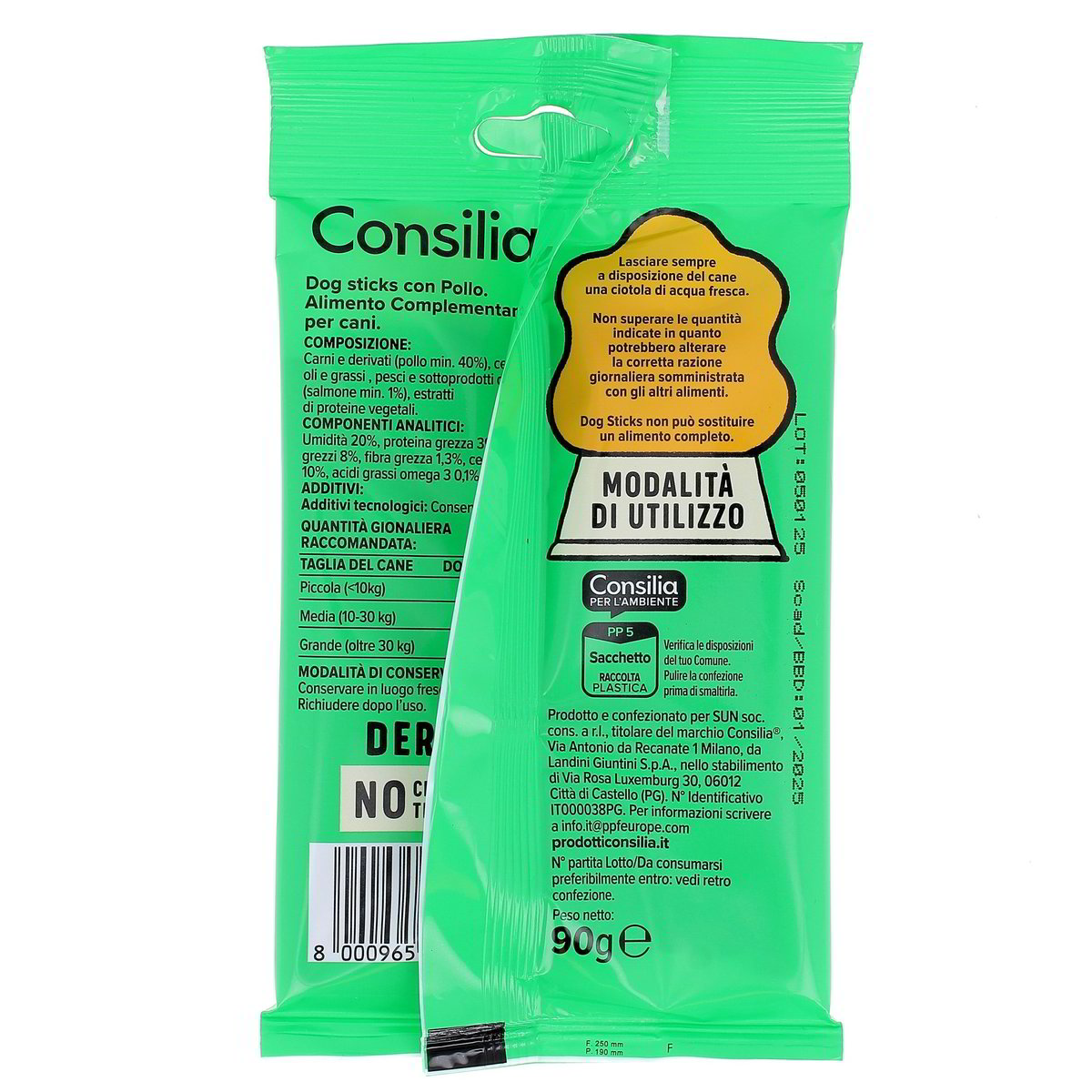 Consilia Derik Dog Stick Con Pollo 90 g — immagine 3