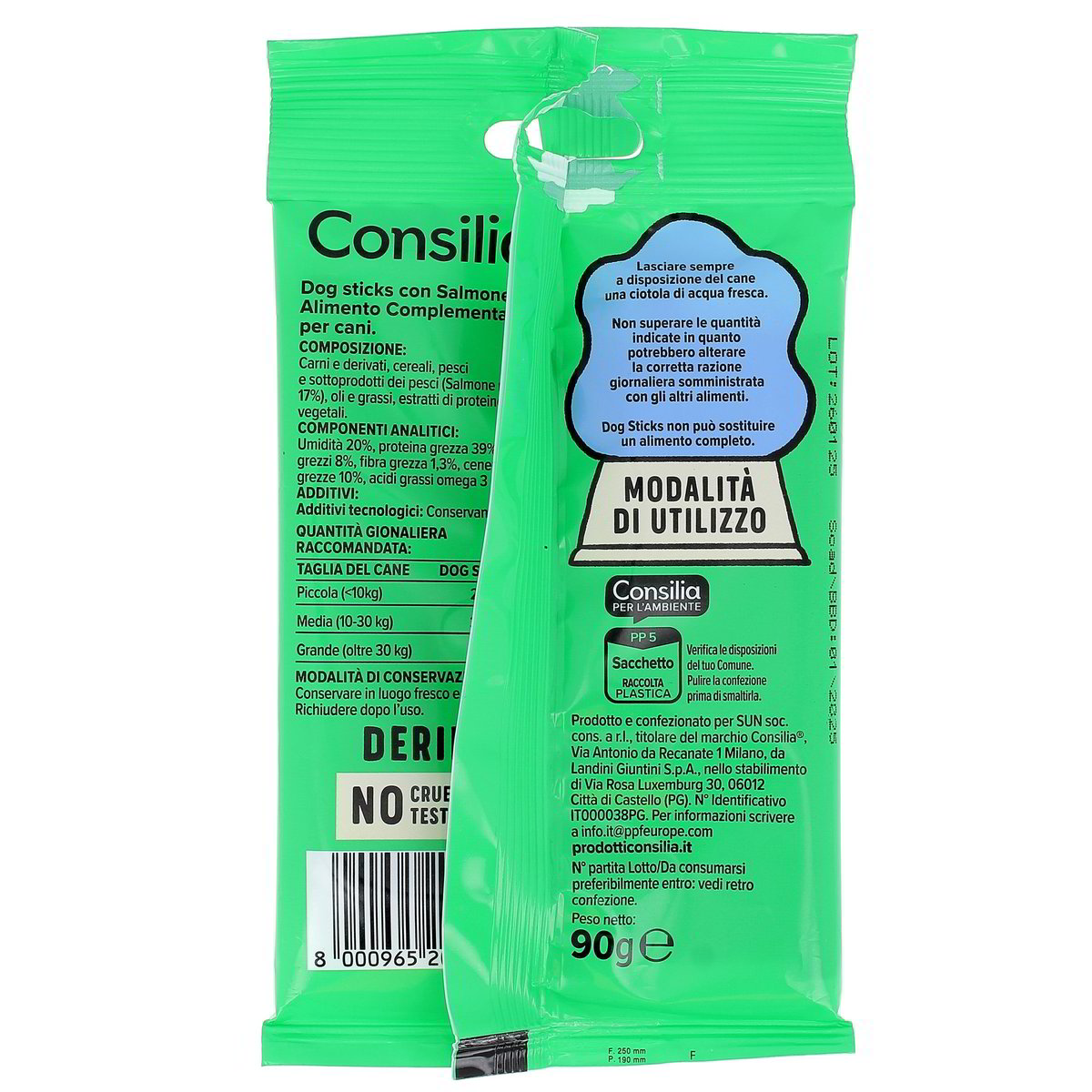 Consilia Derik Dog Stick Con Salmone 90 g — immagine 3