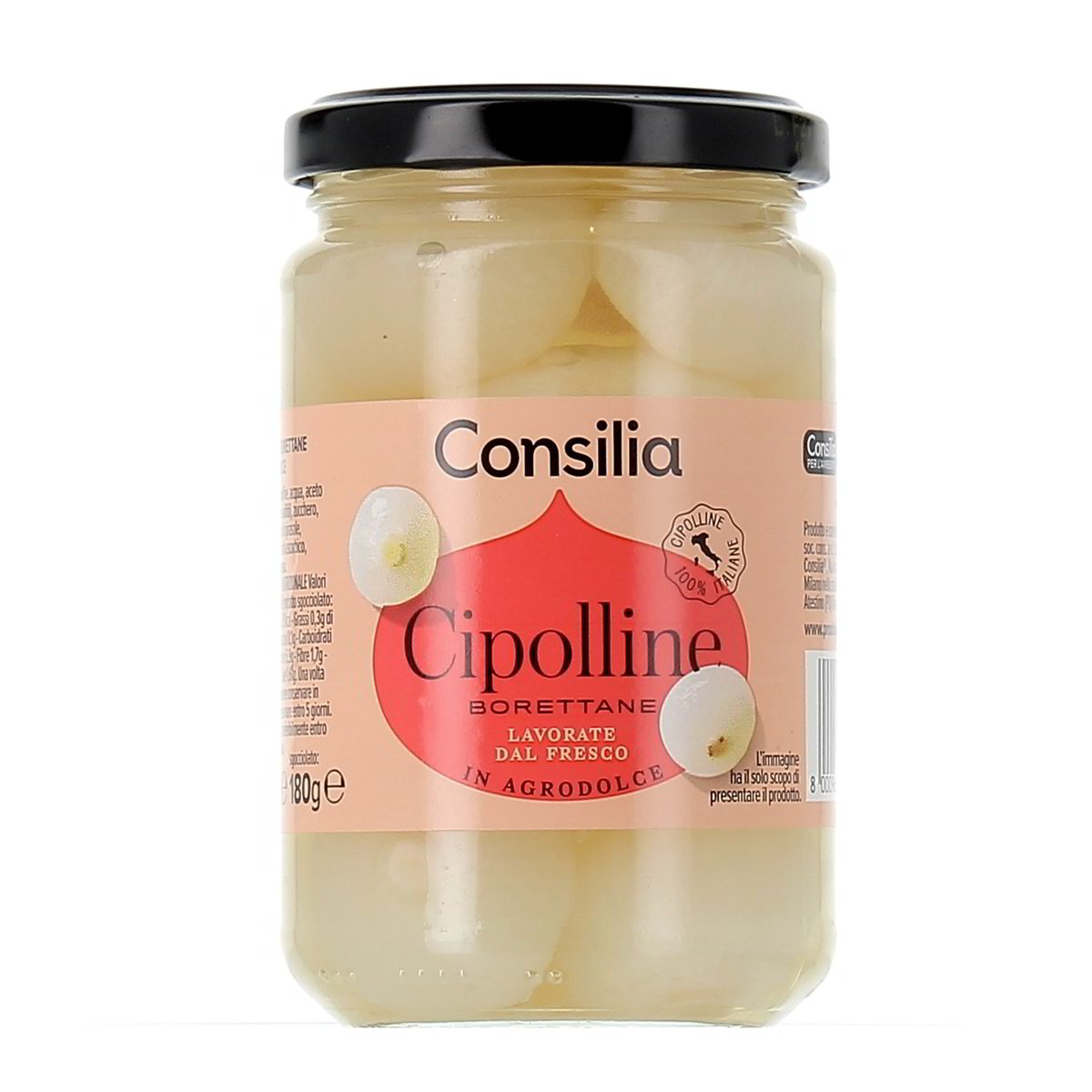 Consilia Cipolline Borettane In Agrodolce 300 g - sgocciolato 180 g