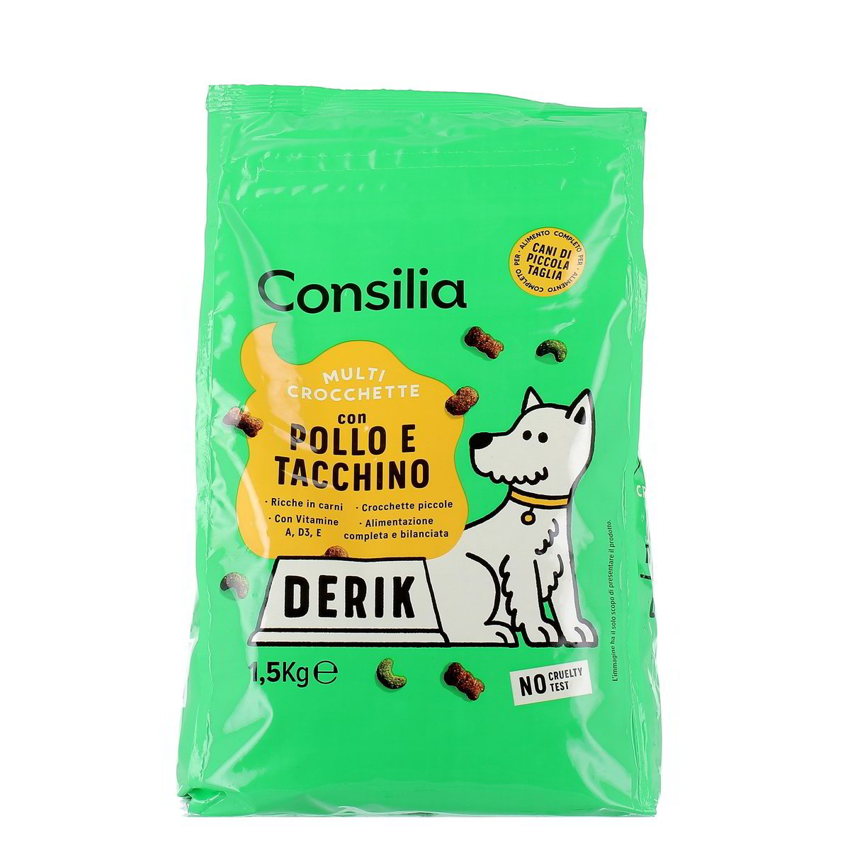 Consilia Derik Multi Crocchette Con Pollo E Tacchino Cani Di Piccola Taglia 1,5 kg