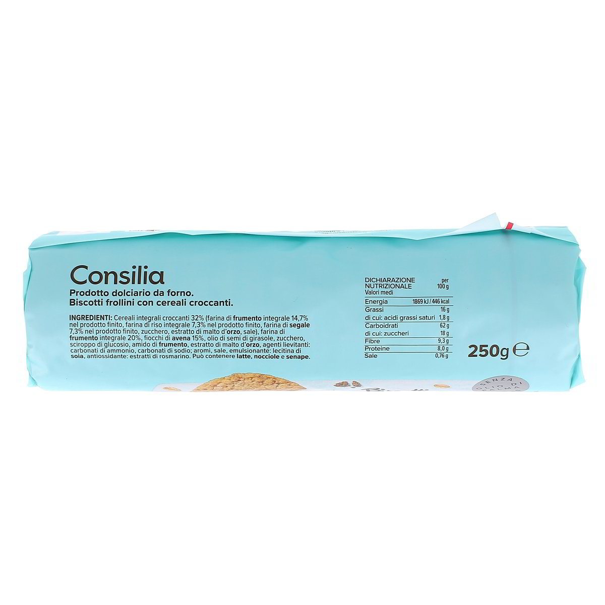 Consilia Biscotti Cereali Croccanti 250 g — immagine 3