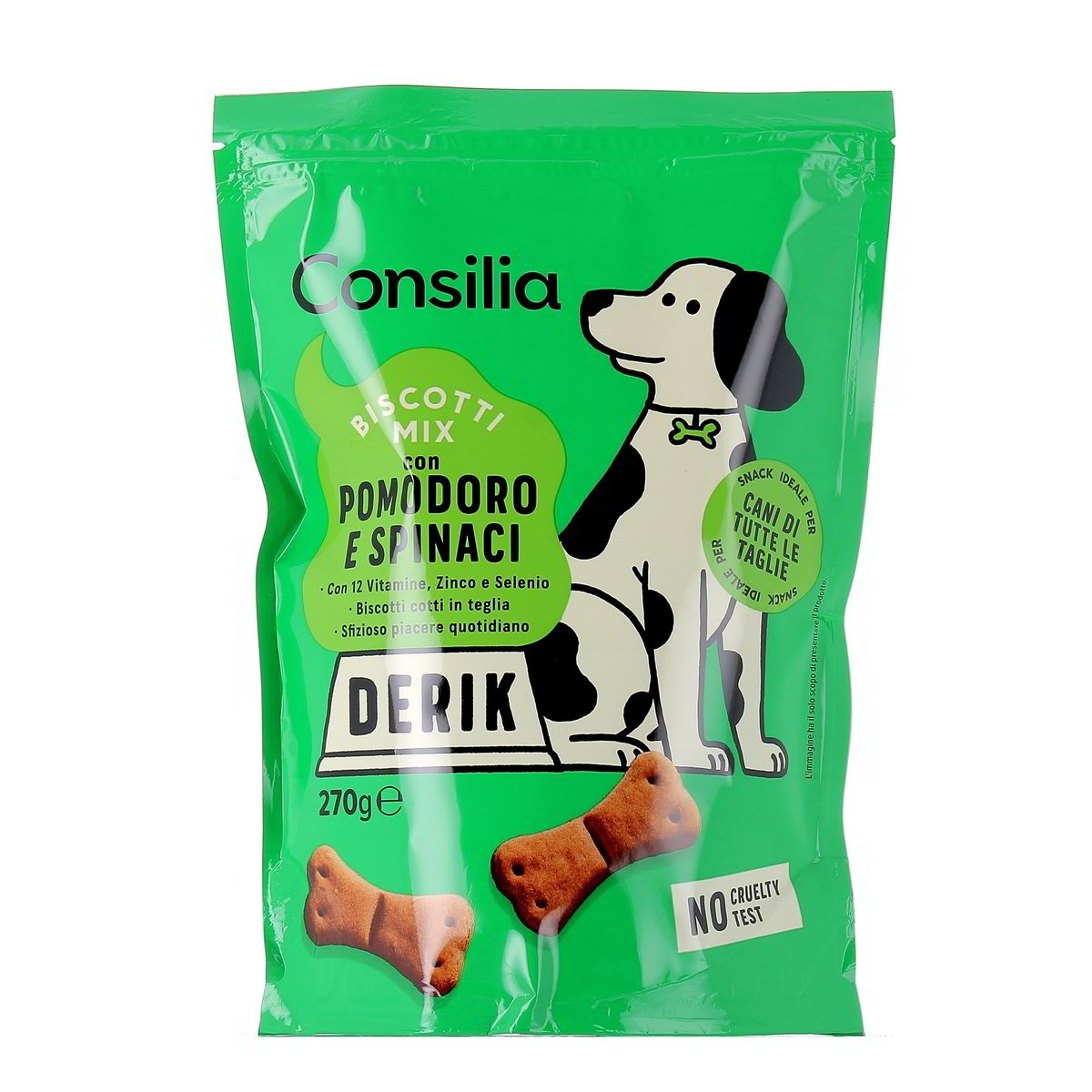 Consilia Derik Biscotti Mix Con Pomodoro E Spinaci 270 g