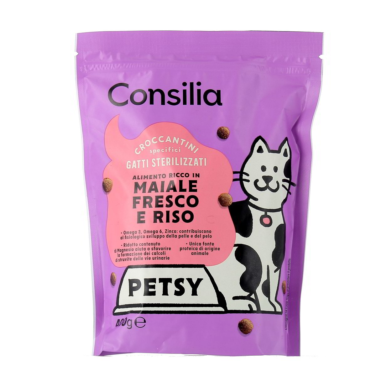 Consilia Croccantini Per Gatti Sterilizzati Con Maiale E Riso 400 g