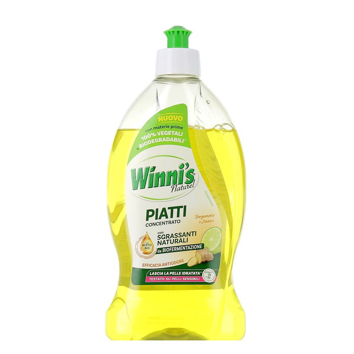 Winni'S Detergente Piatti Contentrato Naturel Bergamotto E Zenzero 480 ml