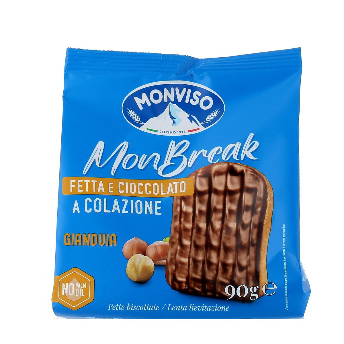 Monviso Mon Break Fetta E Cioccolato Gianduia 90 g