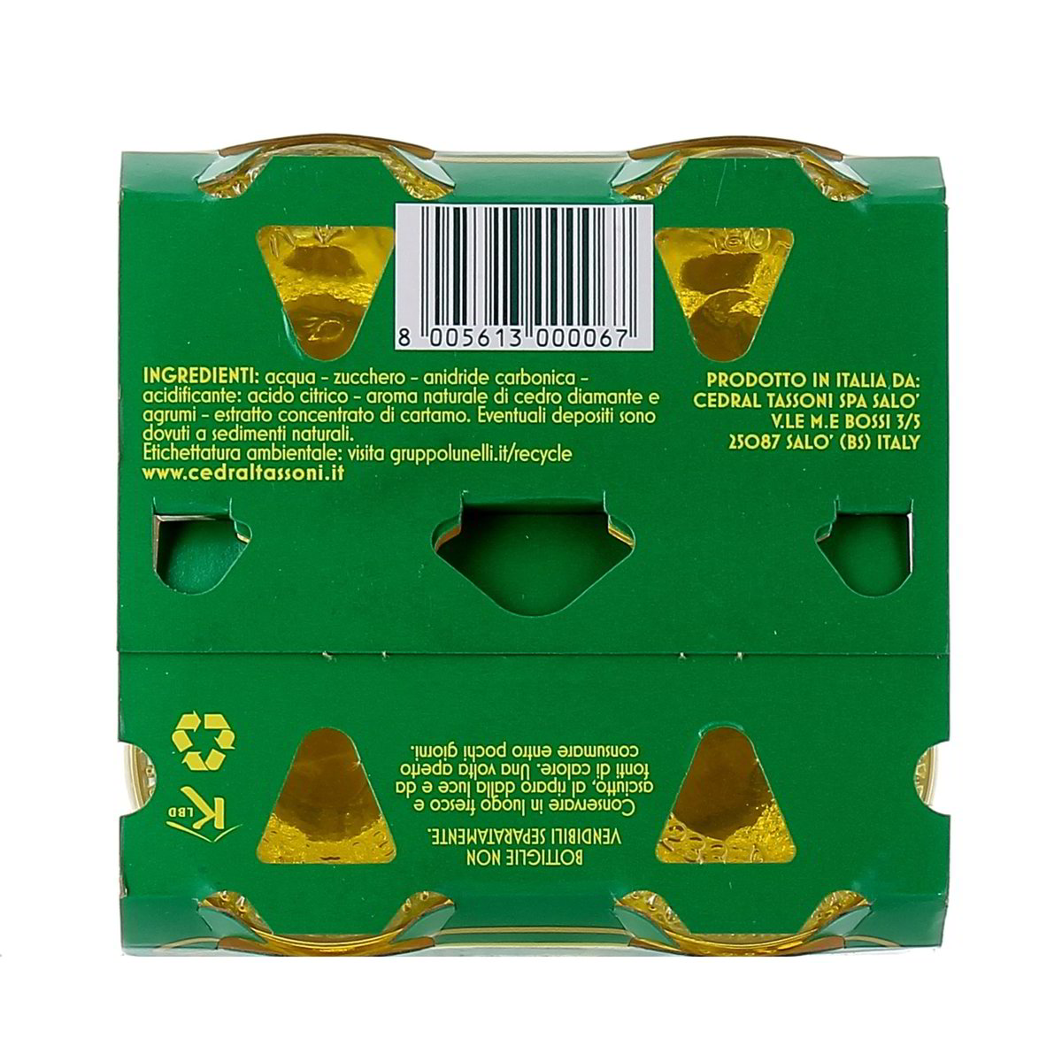 Tassoni Cedrata 4x180 ml — immagine 3