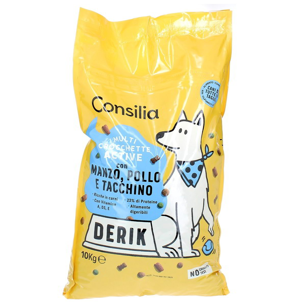 Consilia Derik Multi Crocchette Active Con Manzo Pollo E Tacchino 10 kg