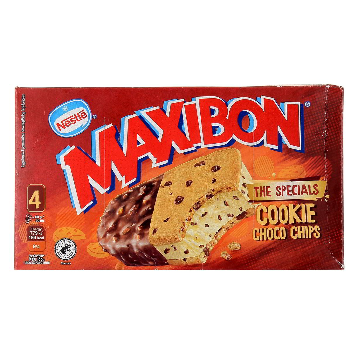 Nestle MAXIBON THE SPECIALS COOKIE CHOCO CHIPS x4 240 g