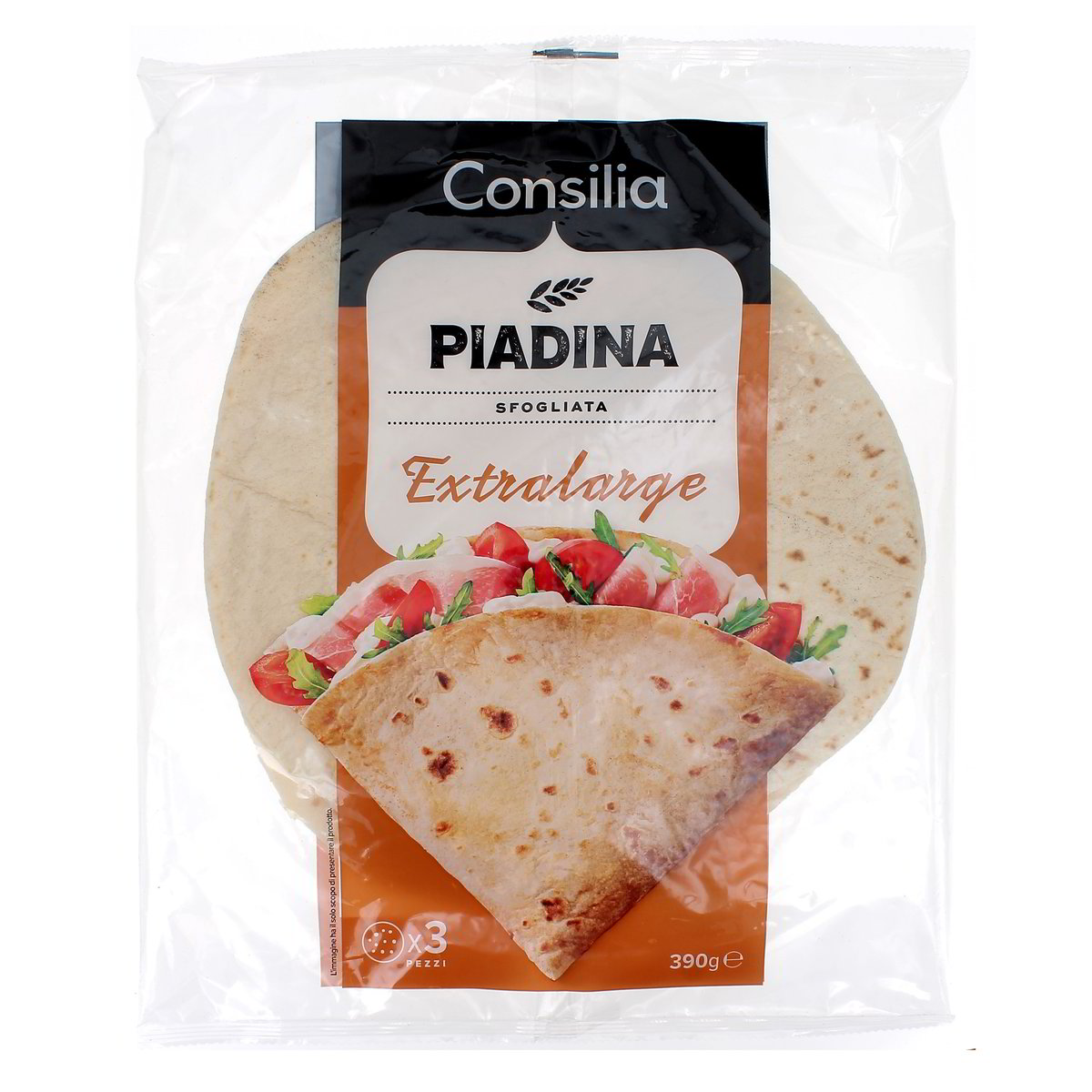 Consilia PIADINA SFOGLIATA EXTRALARGE x3 390 g