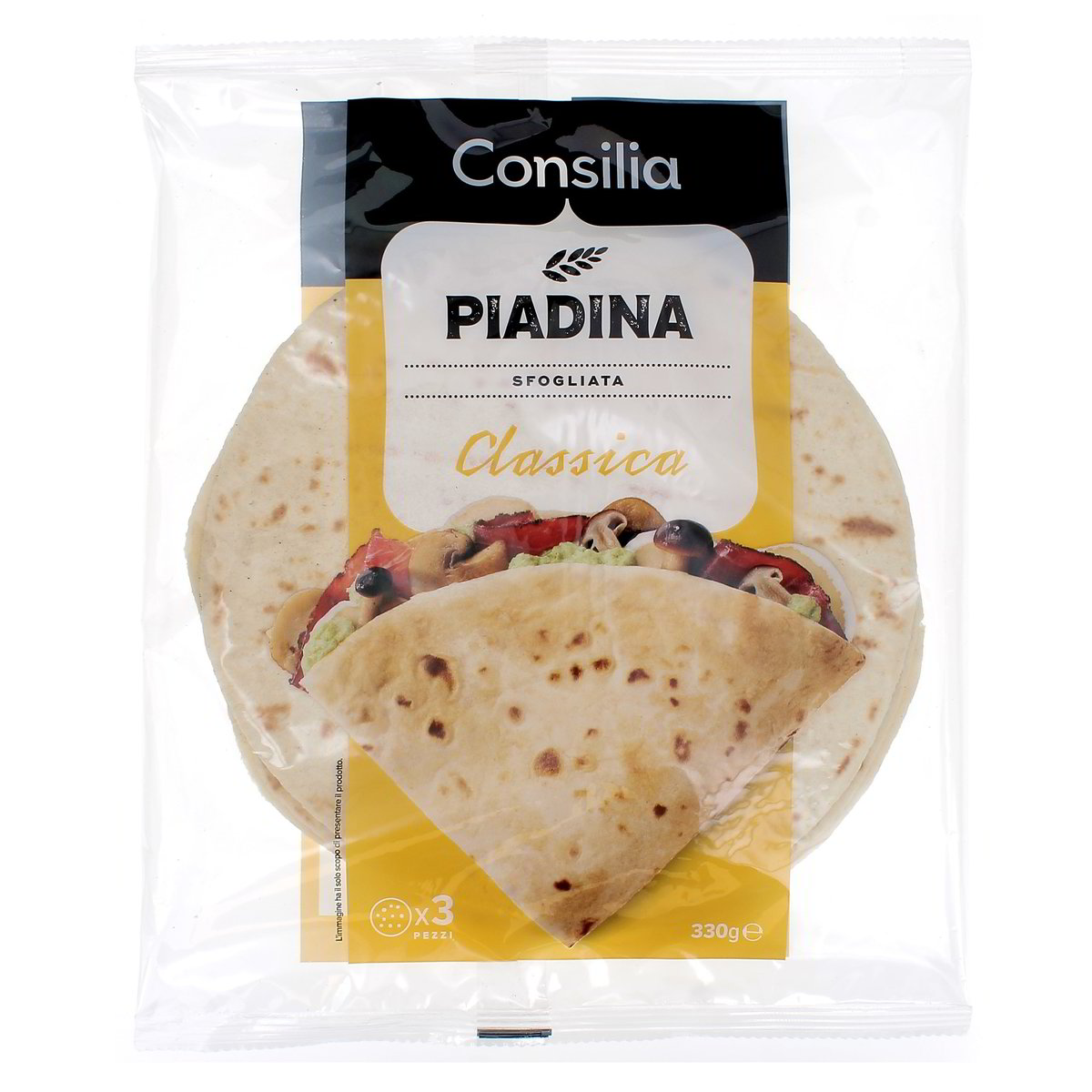 Consilia PIADINA SFOGLIATA SUPERSOTTILE x3 330 g
