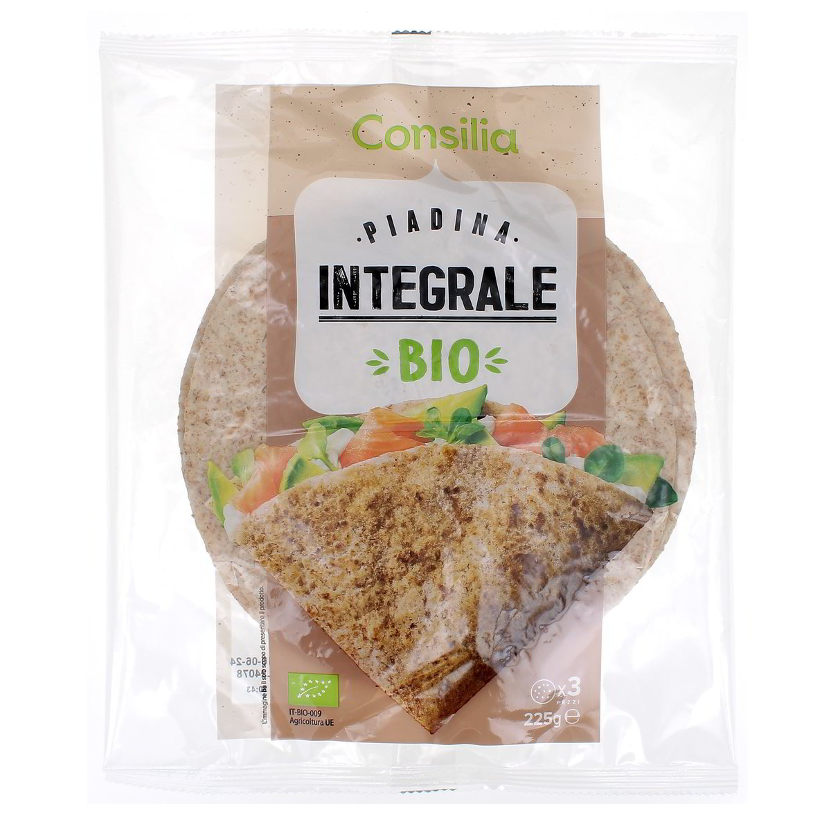 Consilia PIADINA INTEGRALE BIO x3 225 g