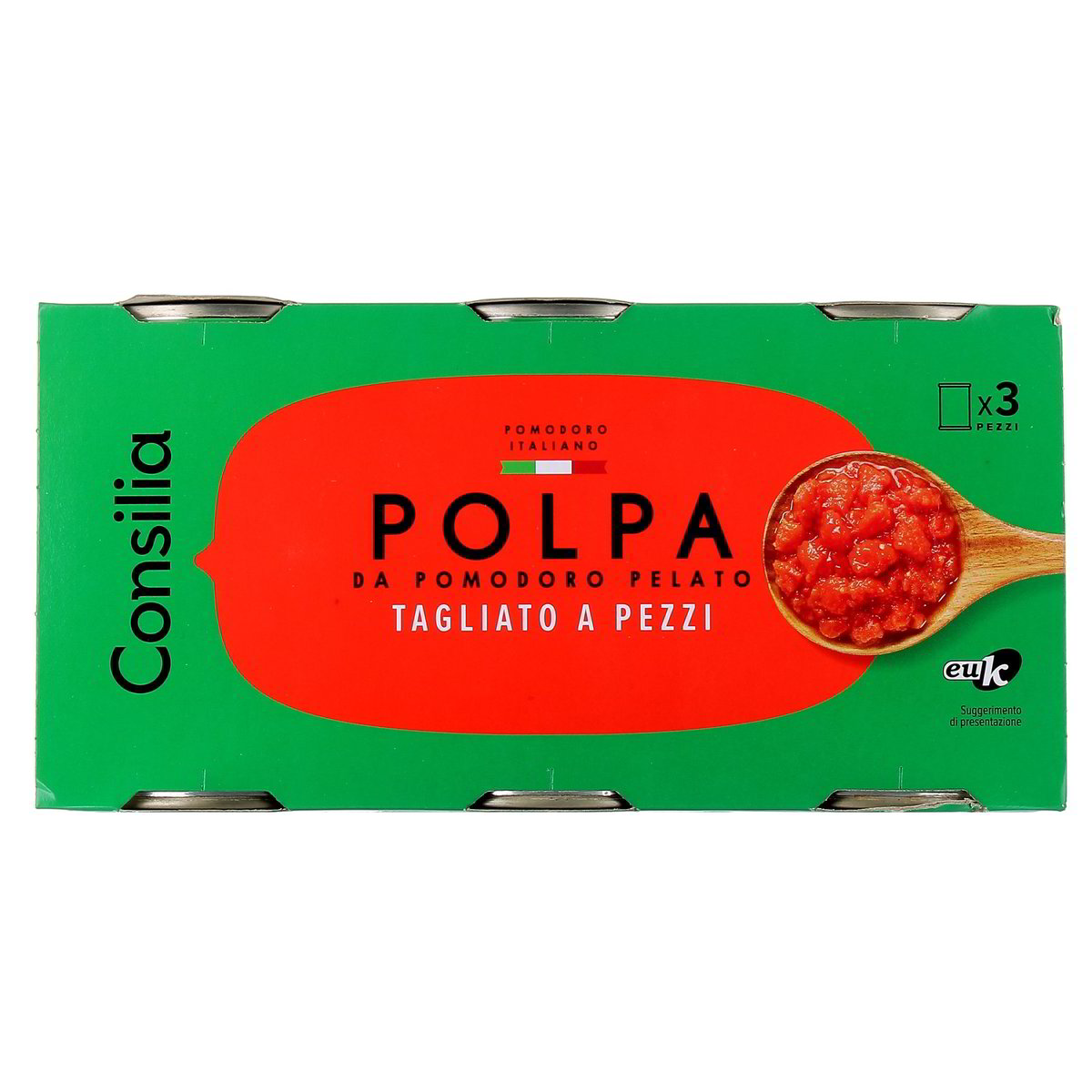 Consilia Polpa Classica A Cubetti Di Pomodoro Toscano 3x400 g - sgocciolato 3x240 g