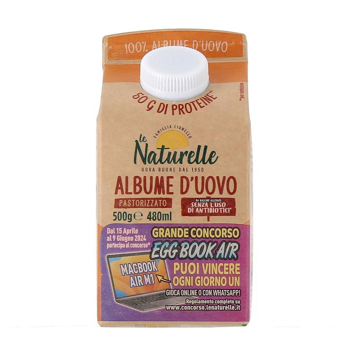 LE Naturelle Albume D'uovo Pastorizzato 500 g
