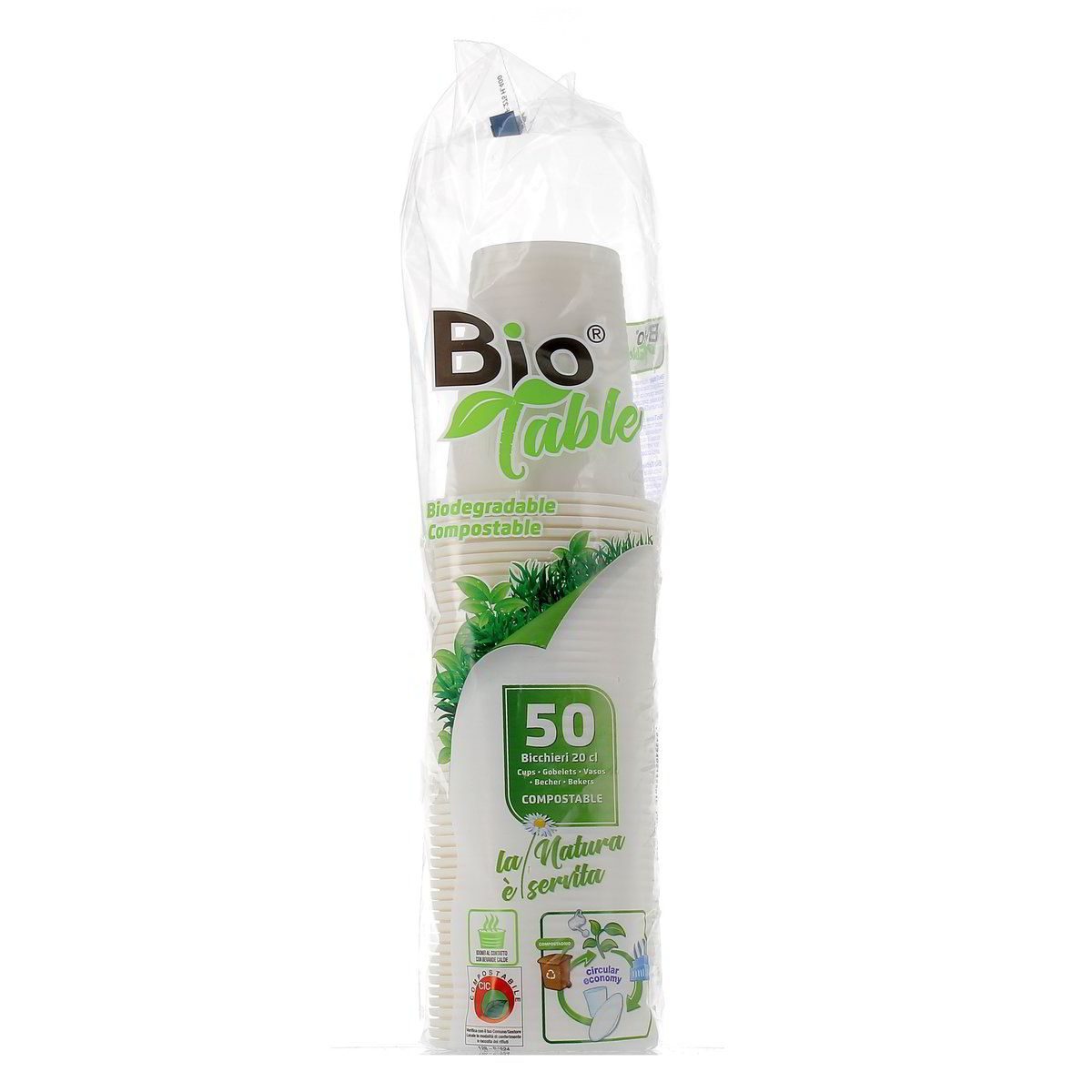 Bio Table BICCHIERI COMPOSTABILI 200cc 50 pezzi