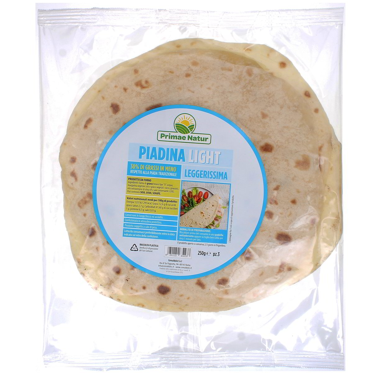 Primae Natur PIADINA LIGHT x3 250 g