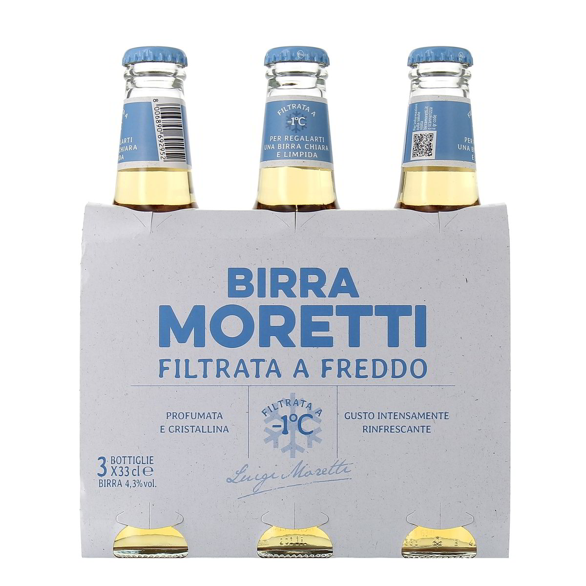 Moretti Birra Filtrata A Freddo 3x33 cl