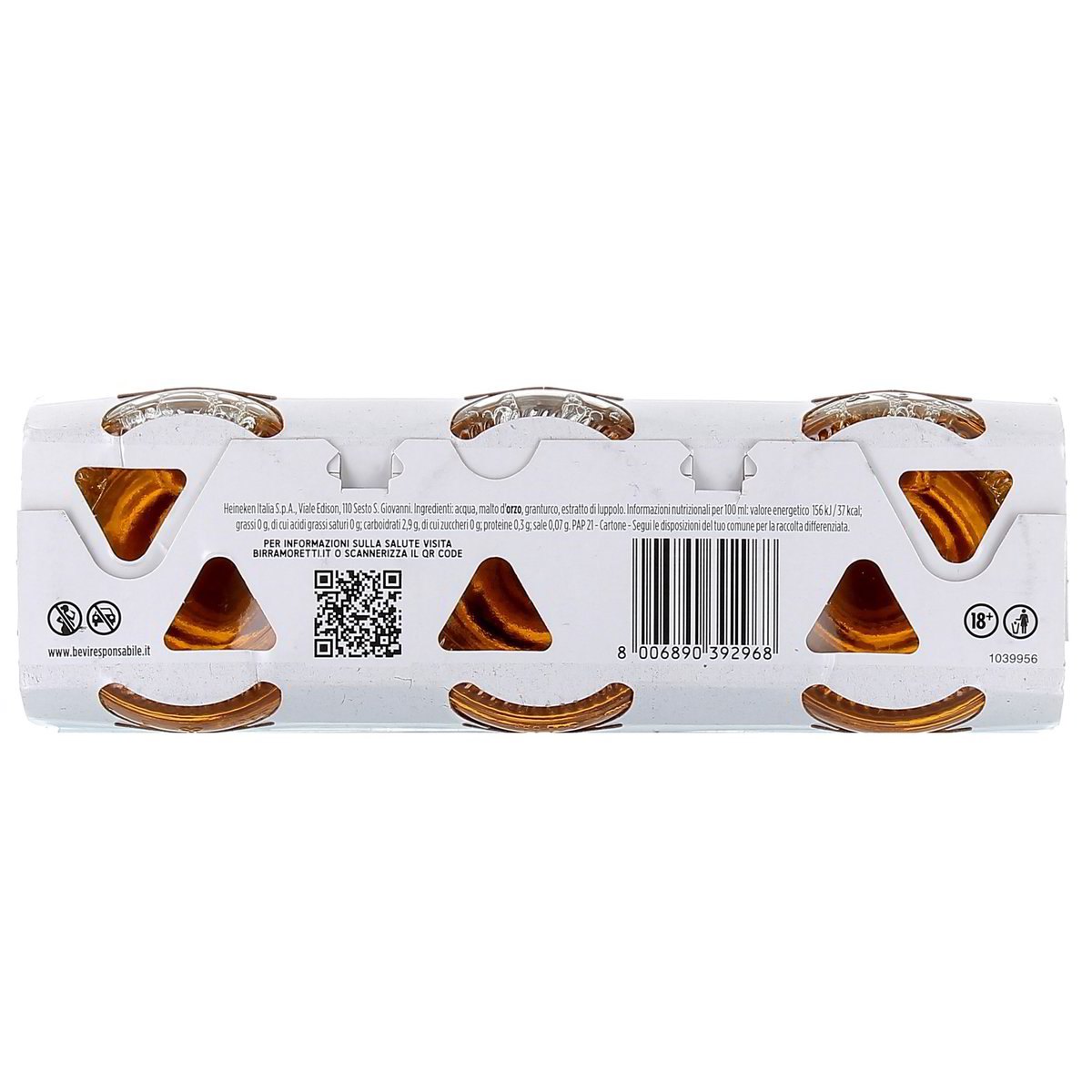 Moretti Birra Filtrata A Freddo 3x33 cl — immagine 3