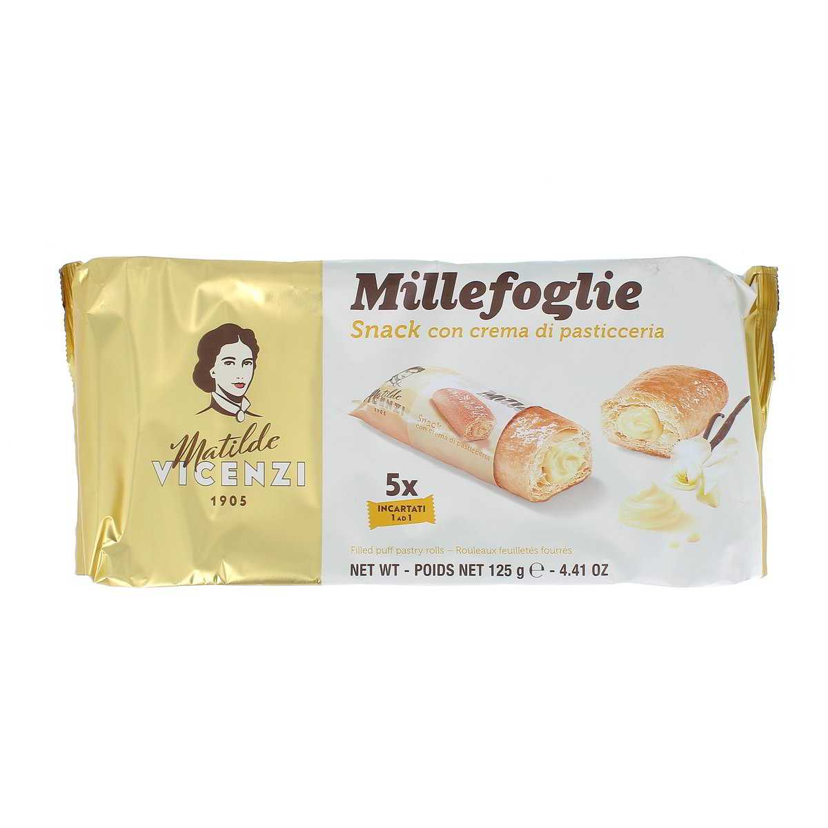 Matilde Vicenzi Millefoglie Snack Con Crema Di Pasticceria 125 g
