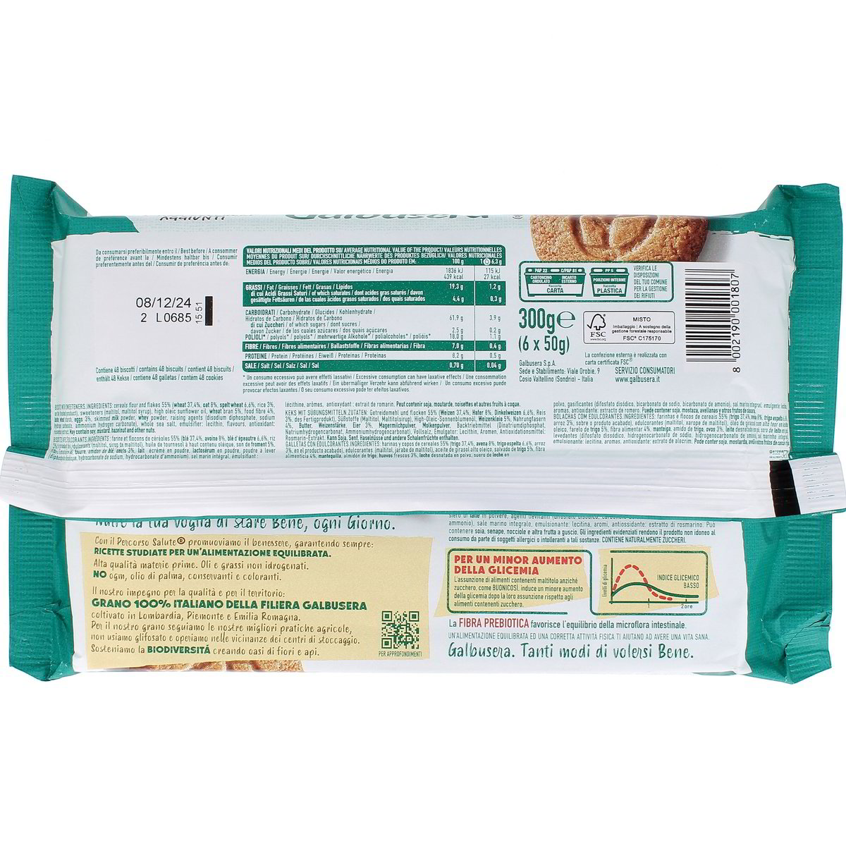 Galbusera BUONI COSÍ CON AVENA E RISO x6 300 g — immagine 3