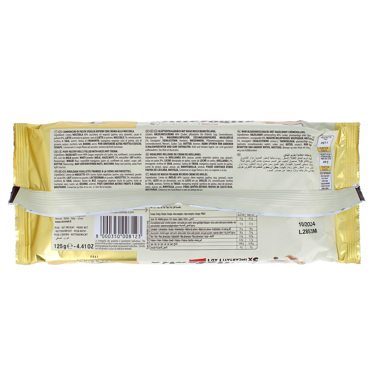 Matilde Vicenzi Millefoglie Snack Alla Nocciola 125 g — immagine 3