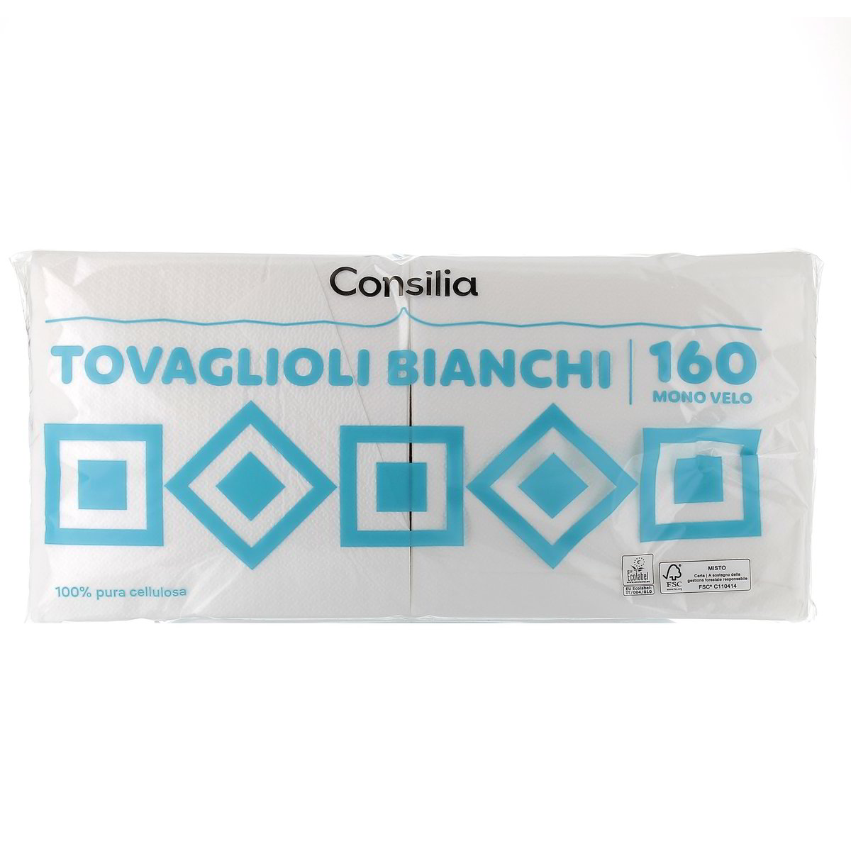 Consilia Tovaglioli Bianchi Mono Velo 160 pezzi