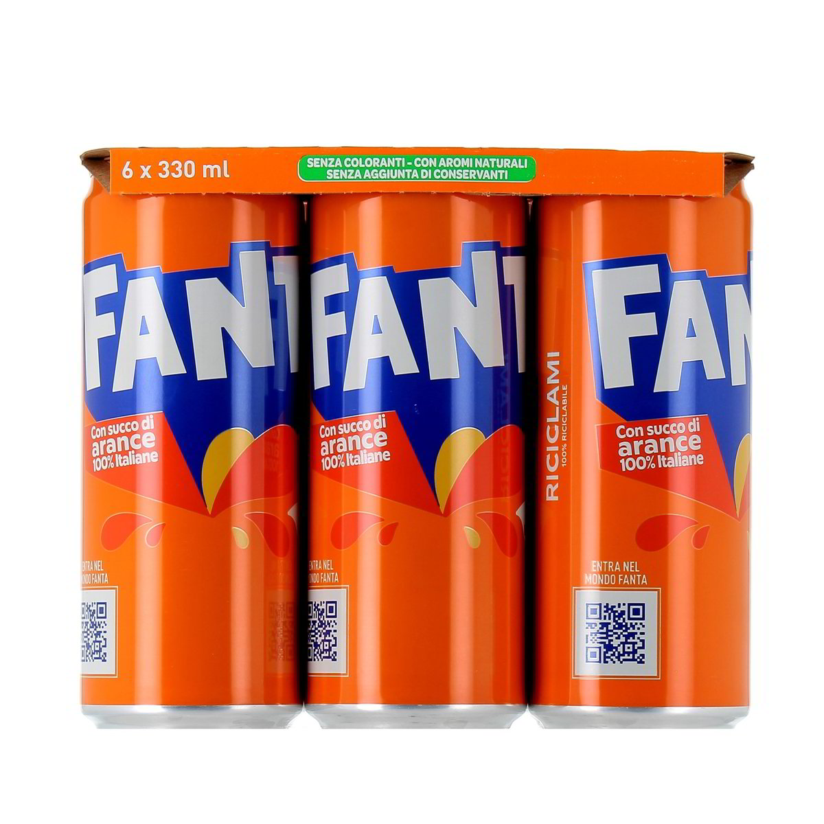 Fanta Con Succo Di Arance 100% Italiane 6x33 cl